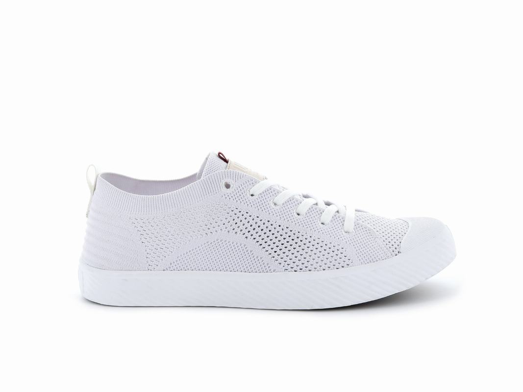 Zapatos Palladium Pallaphoenix Knit Bajas Mujer - Blancas ||GXAI-34076||